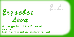 erzsebet leva business card