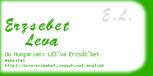 erzsebet leva business card